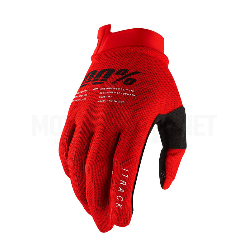 100% iTRACK Motocross Gloves Red
